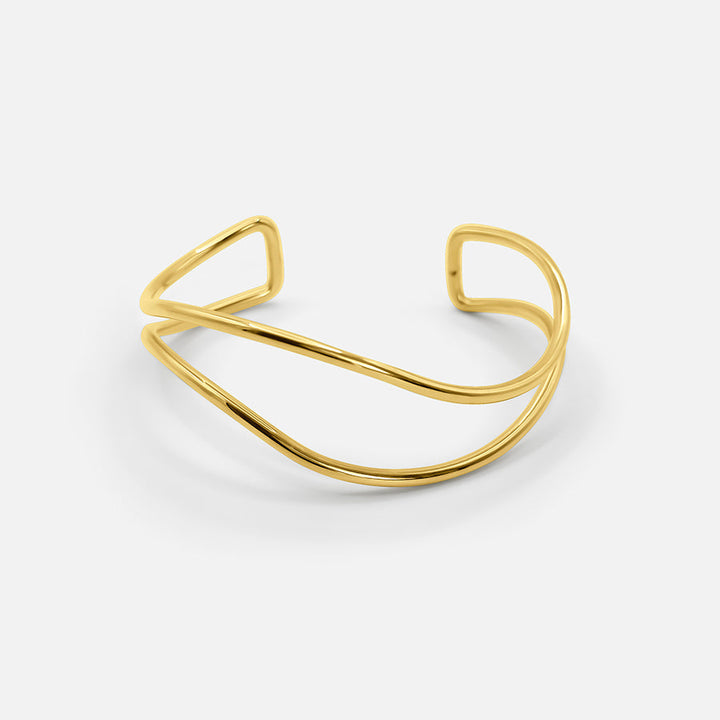 18K GOLD VERSTELLBARES WELLENARMBAND
