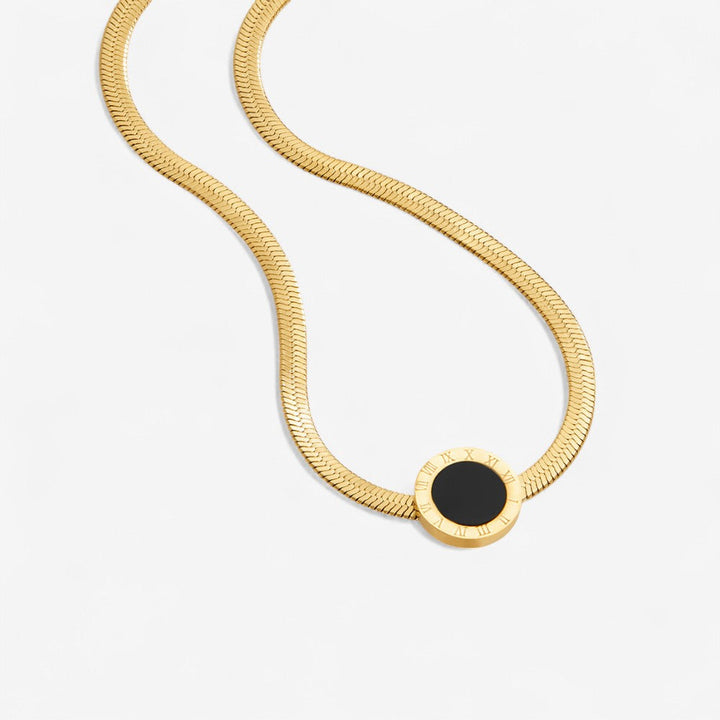 Azalee Schwarze Anhänger Halskette