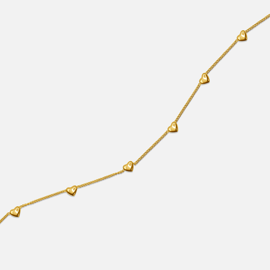 Mini Herz Kettenanhänger - Gold