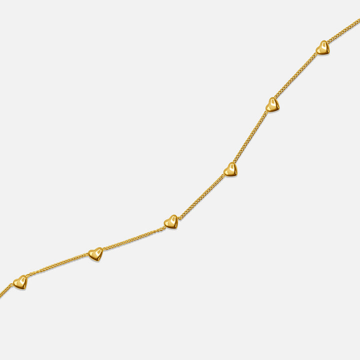 Mini Herz Kettenanhänger - Gold