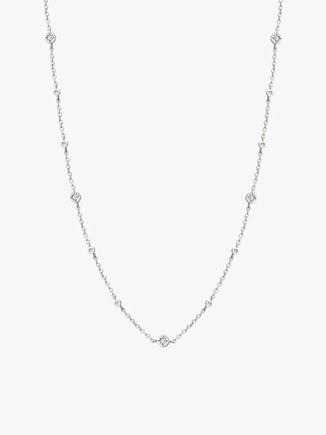 Polaris Moissanit Station Halskette