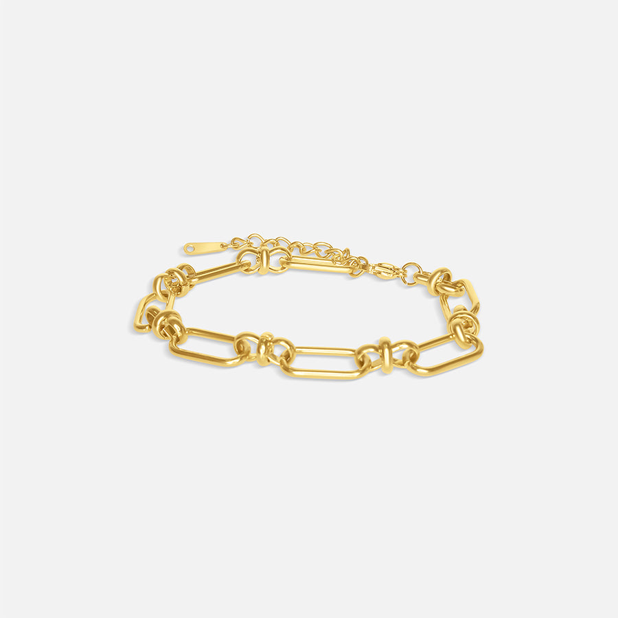 PAPIERKLAMMER ARMBAND - GOLD
