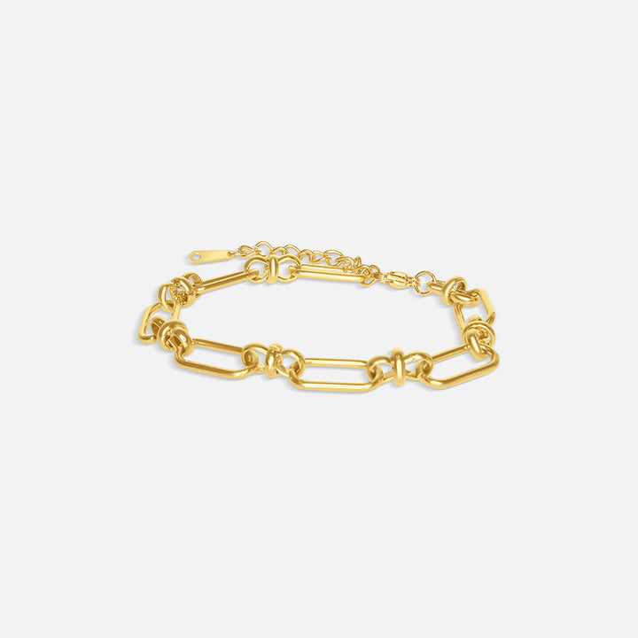 PAPIERKLAMMER ARMBAND - GOLD