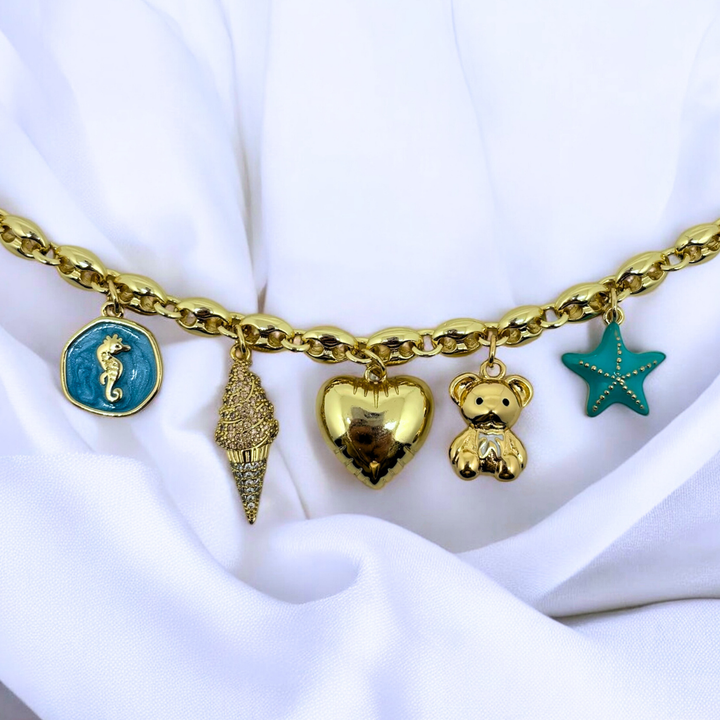 Seaside Whimsy Halskette (Handgefertigt & Limitierte Auflage)