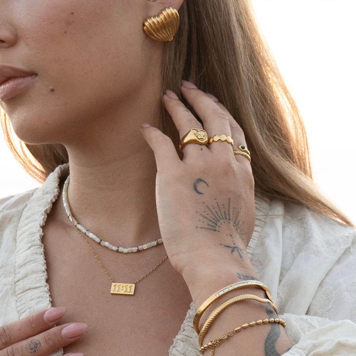 Herzförmiger Engelring