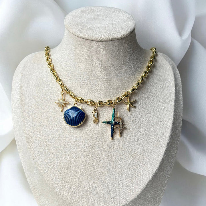 Ozeanische Stern-Halskette (Handgefertigt & Limitierte Auflage)