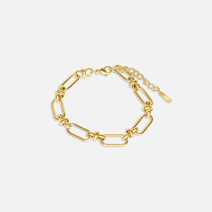 PAPIERKLAMMER ARMBAND - GOLD
