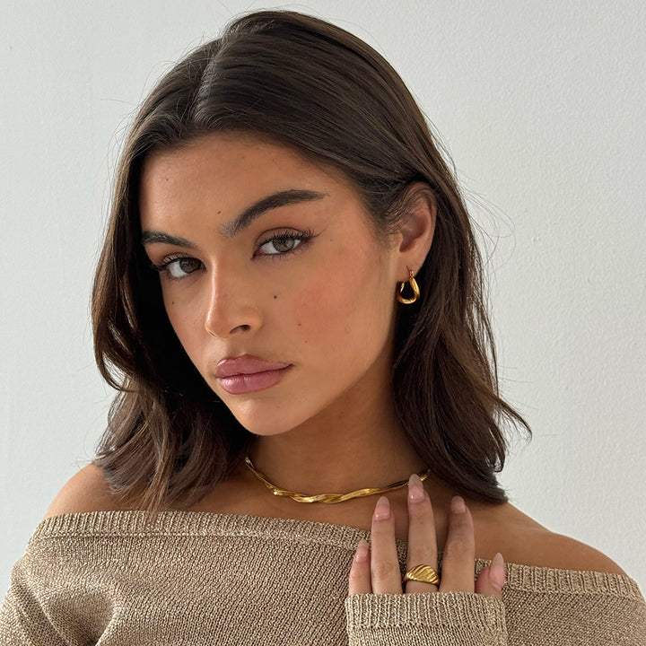 TROPFEN OHRRING GOLD