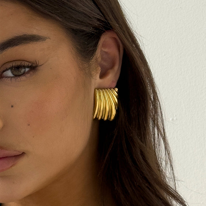 RIPPLE OHRSCHMUCK GOLD