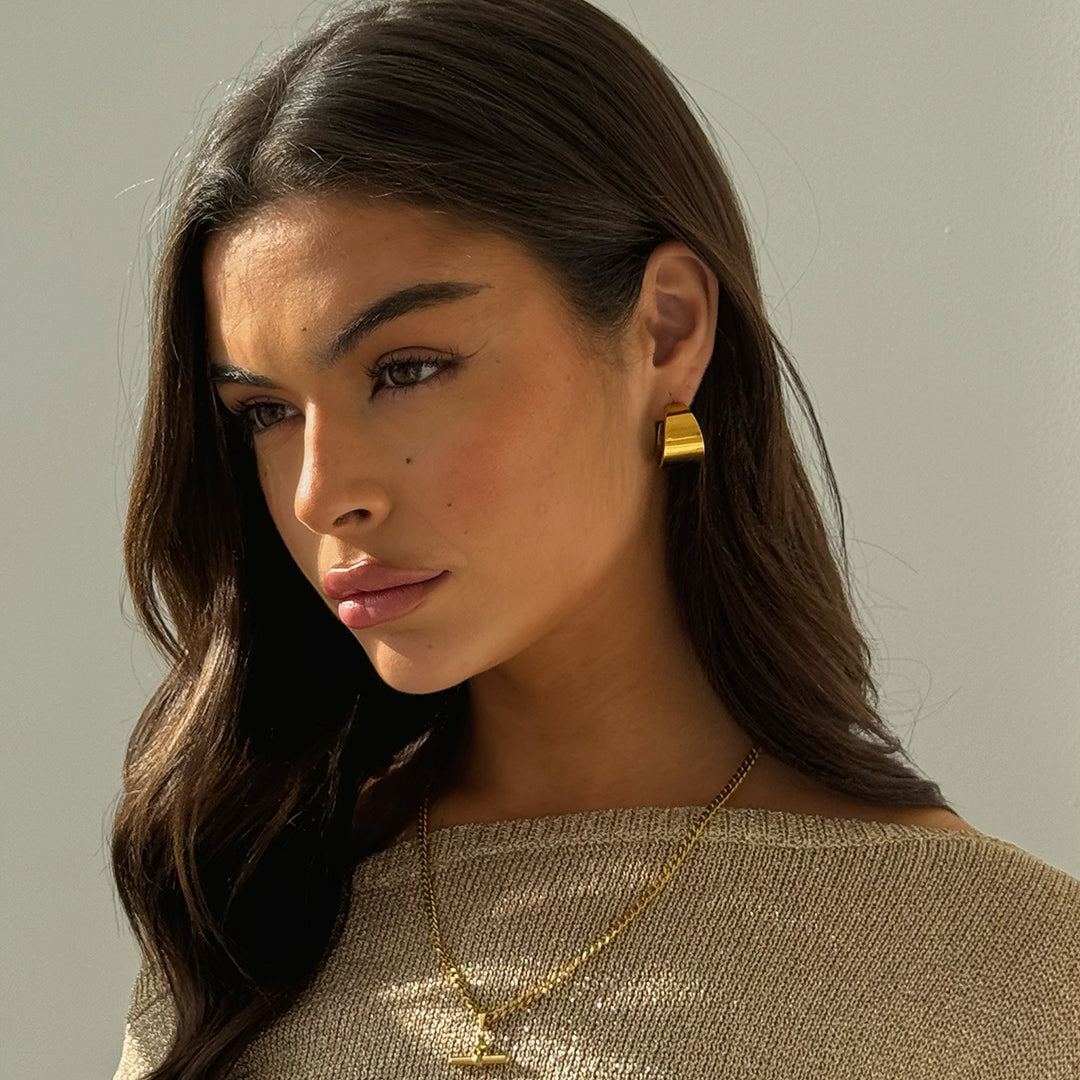 GLANZENDE HOOPS GOLD