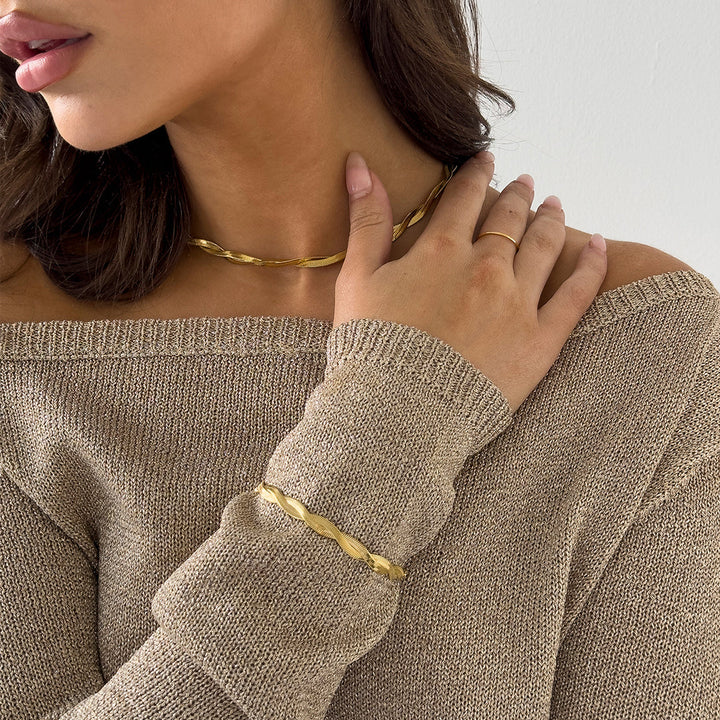 TWIST ARMBAND GOLD