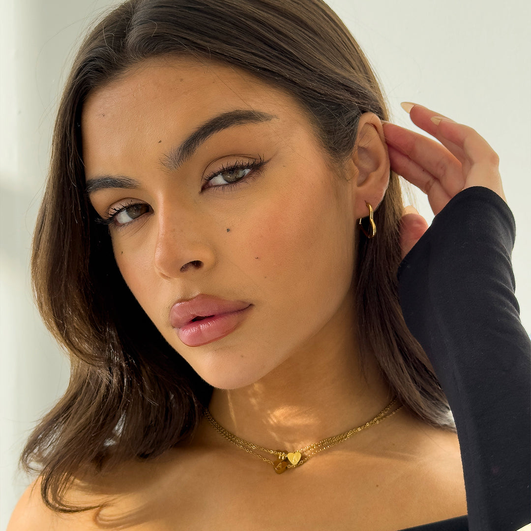 MINI HERZ HOOPS GOLD