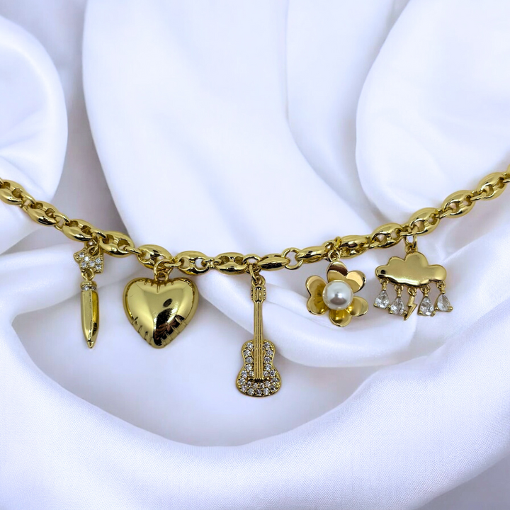 Melodie Herz Halskette (Handgefertigt & Limitierte Auflage)