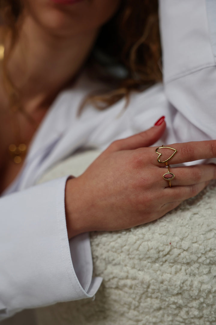 Lovers - Ring - Edelstahl - Verstellbar