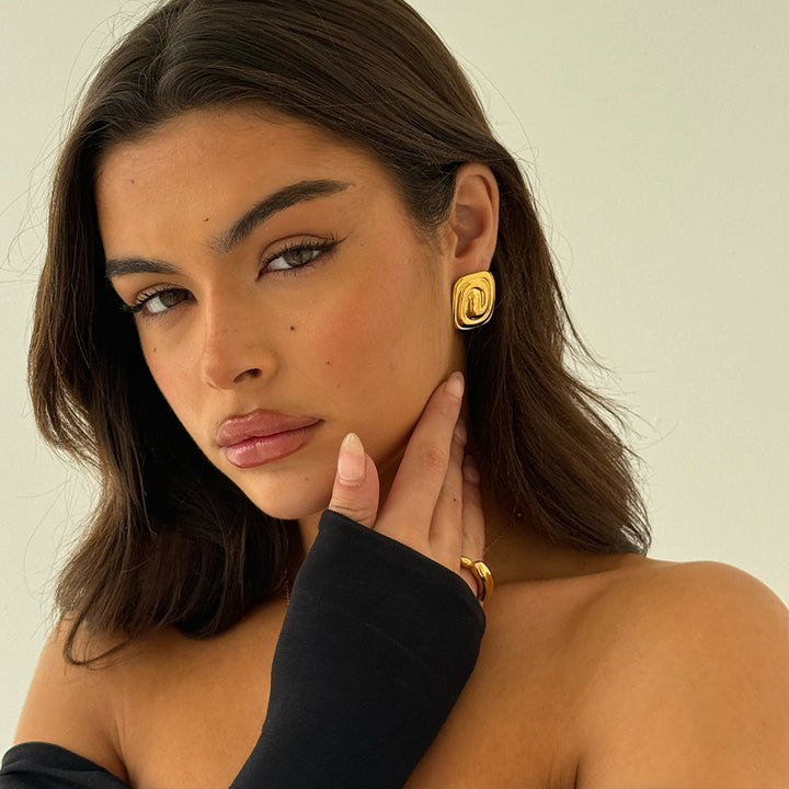 SPIRALE OHRRINGE GOLD