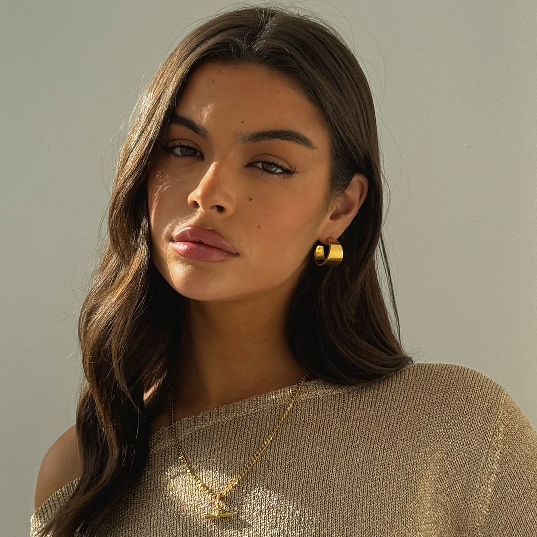 GLANZENDE HOOPS GOLD