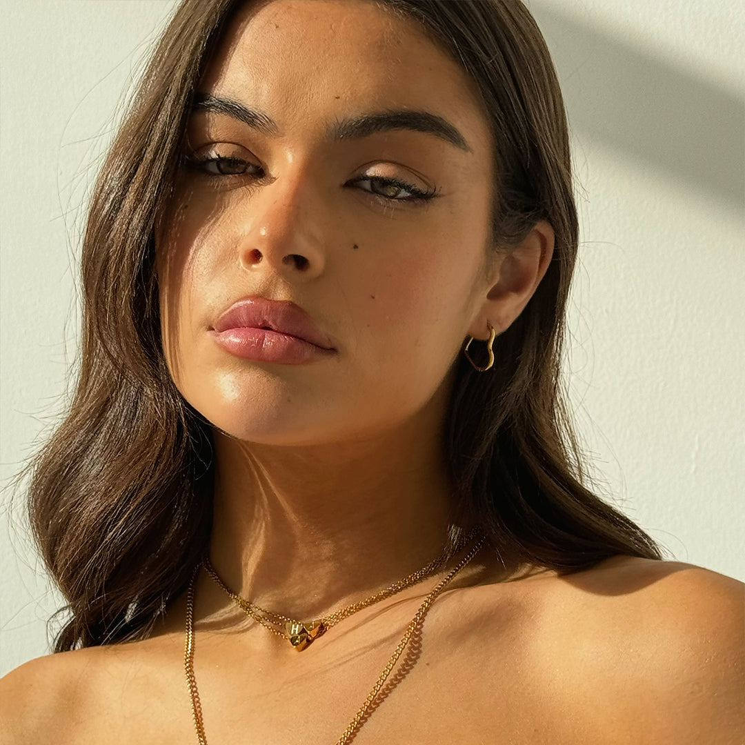 MINI HERZ HOOPS GOLD