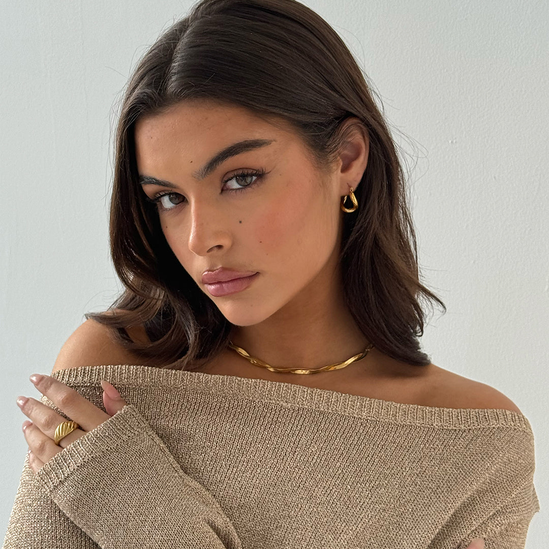 TROPFEN OHRRING GOLD