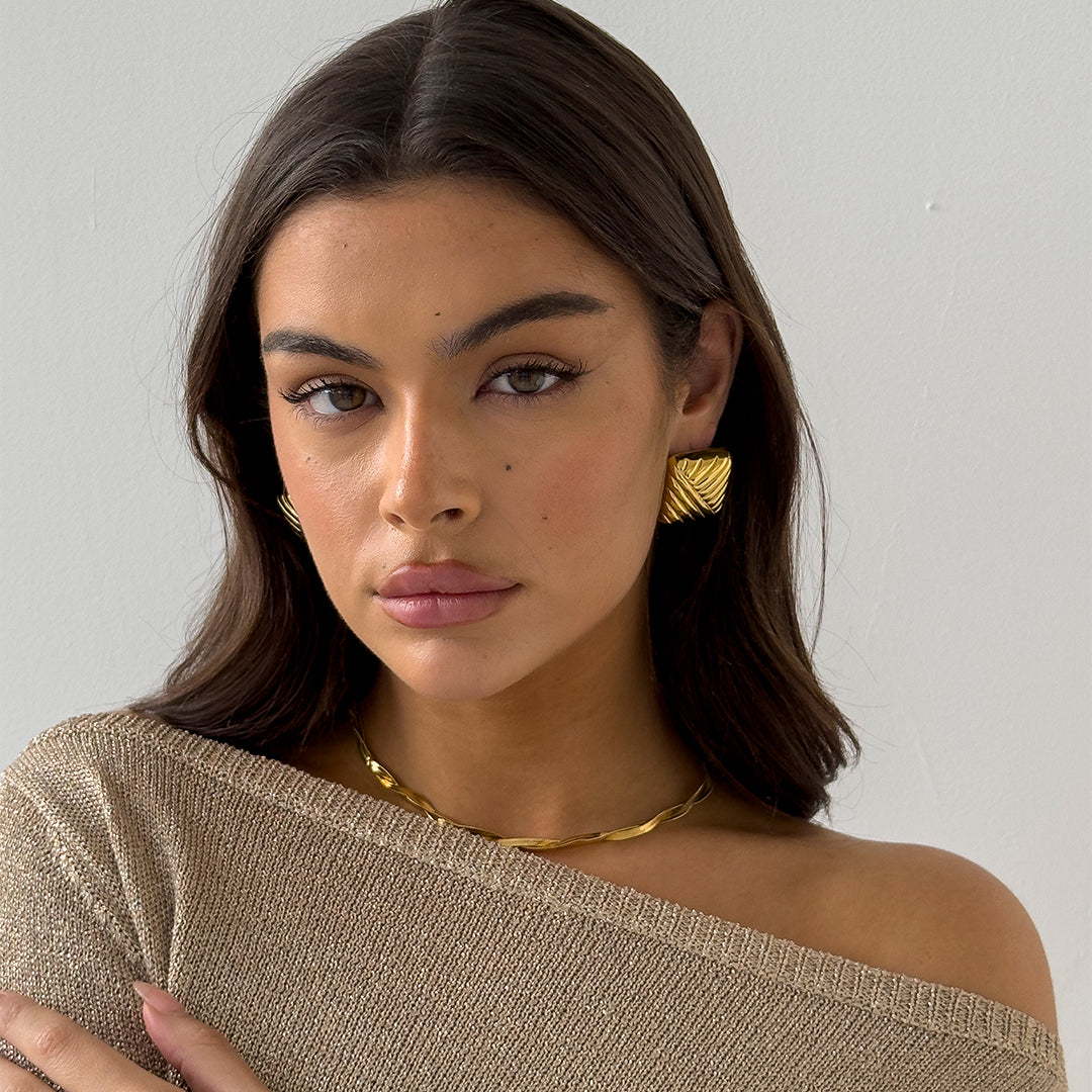 KISSEN-OHRRINGE GOLD