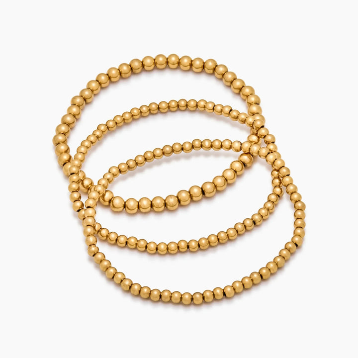 433 Goldperlen-Armband-Set