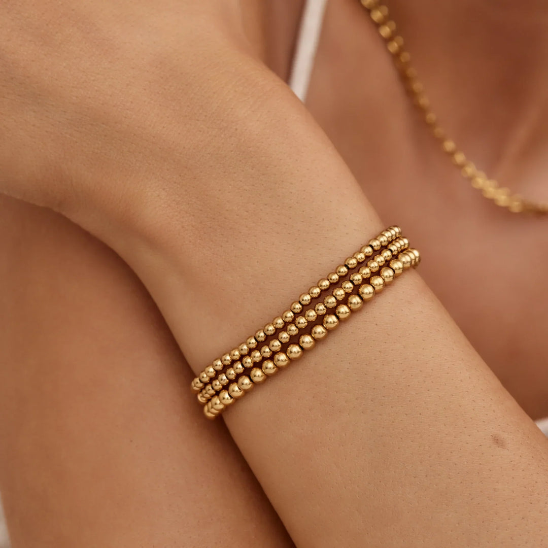 433 Goldperlen-Armband-Set