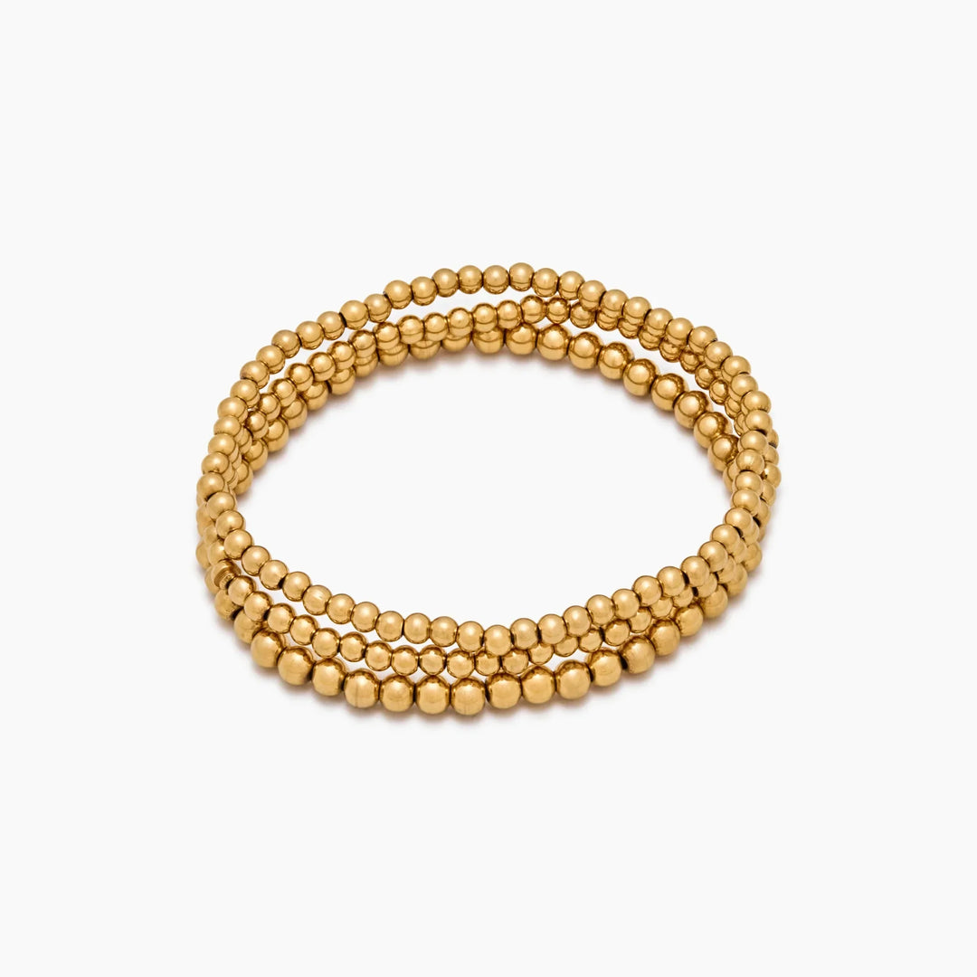433 Goldperlen-Armband-Set