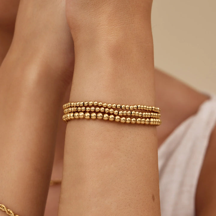 433 Goldperlen-Armband-Set