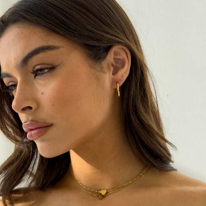 MINI HERZ HOOPS GOLD