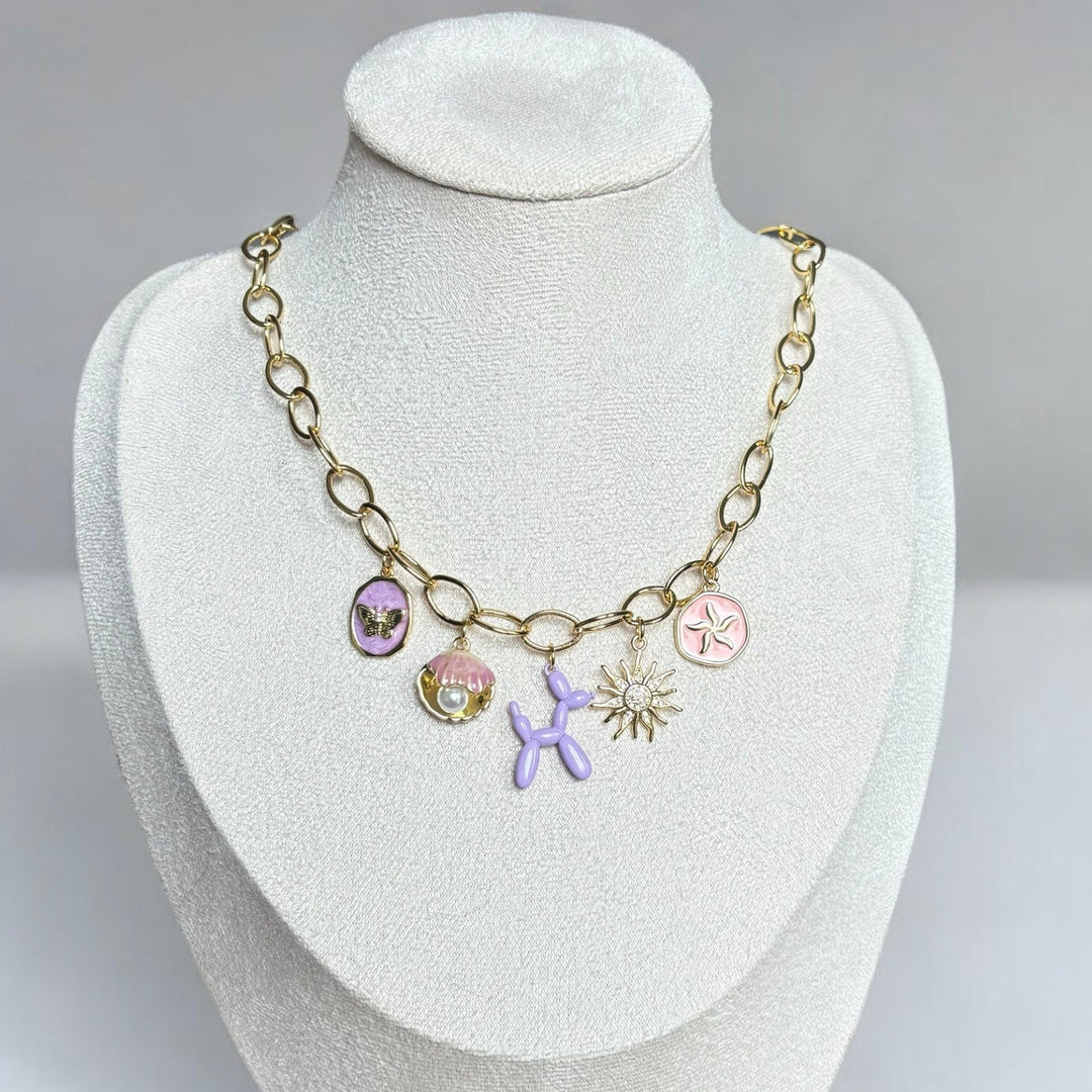 Lila Halskette (Handgefertigt & Limitierte Auflage)