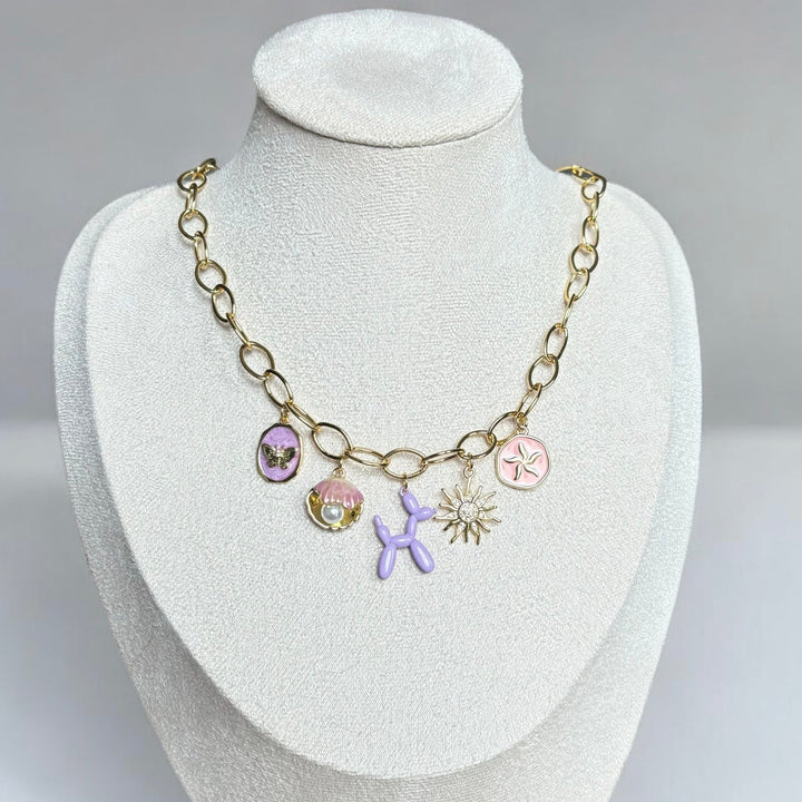 Lila Halskette (Handgefertigt & Limitierte Auflage)