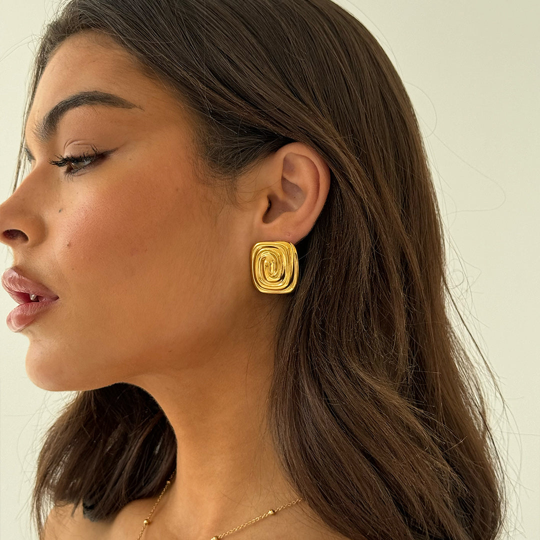 SPIRALE OHRRINGE GOLD
