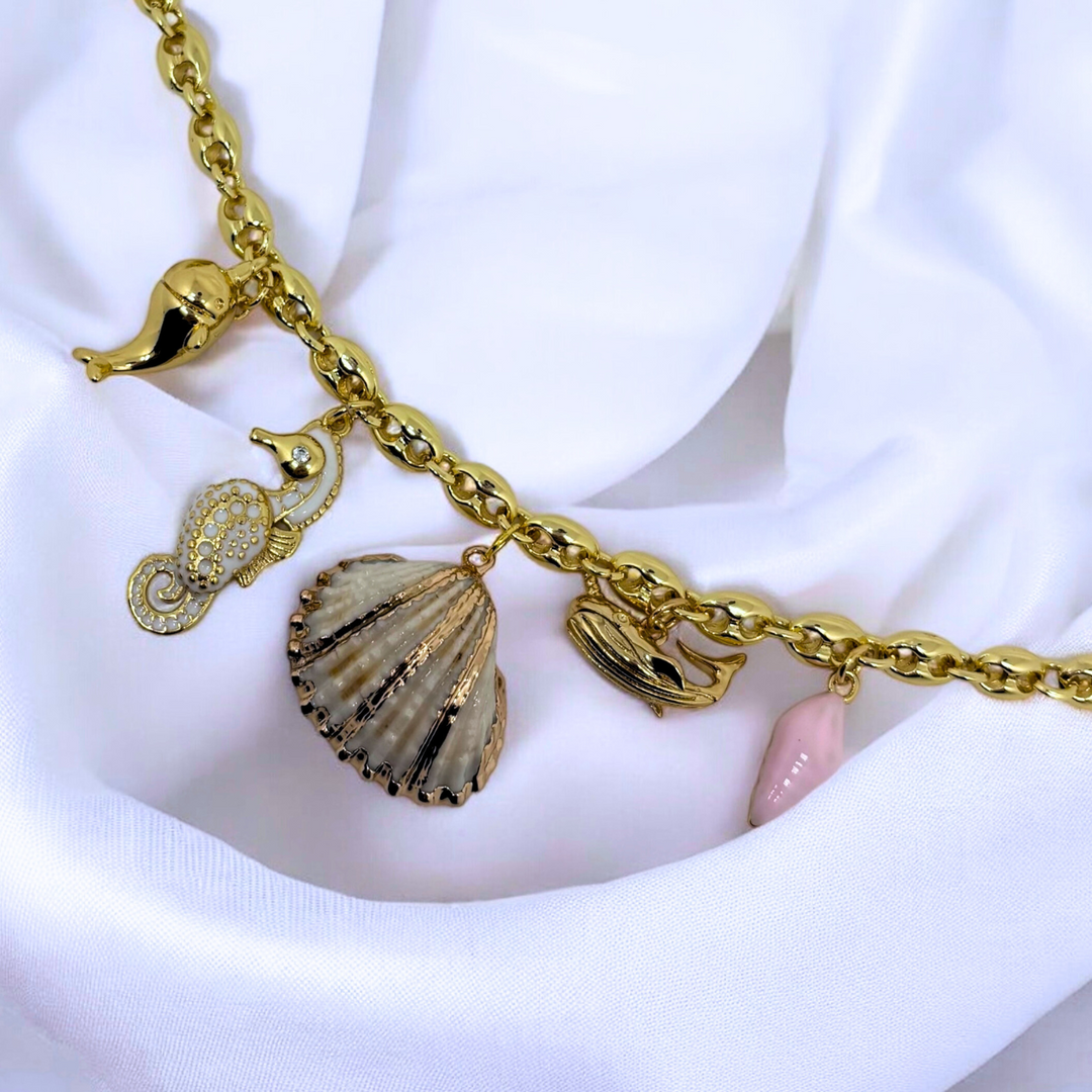 Ozeanisches Einhorn-Halsband (Handgemacht & Limitierte Auflage)