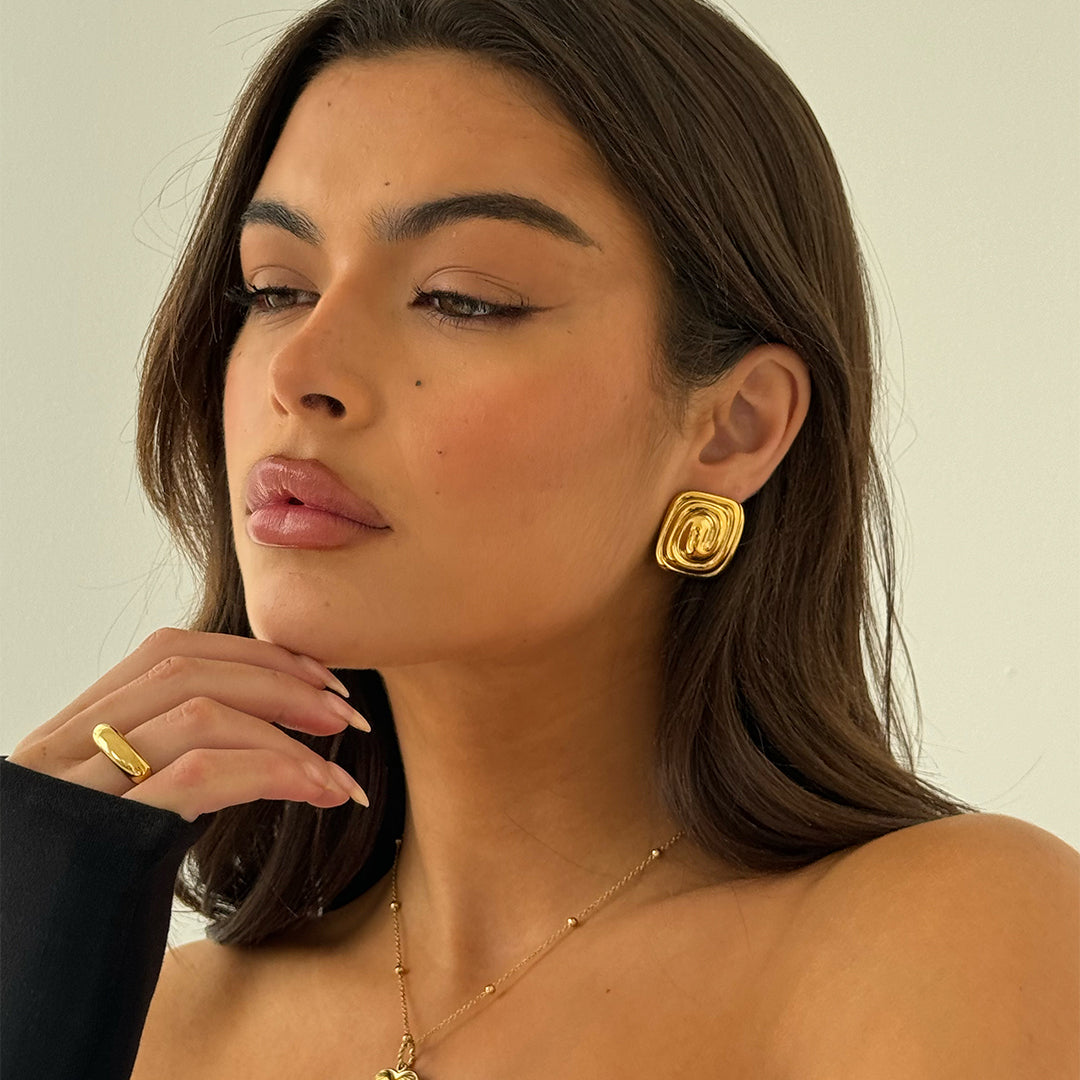 SPIRALE OHRRINGE GOLD