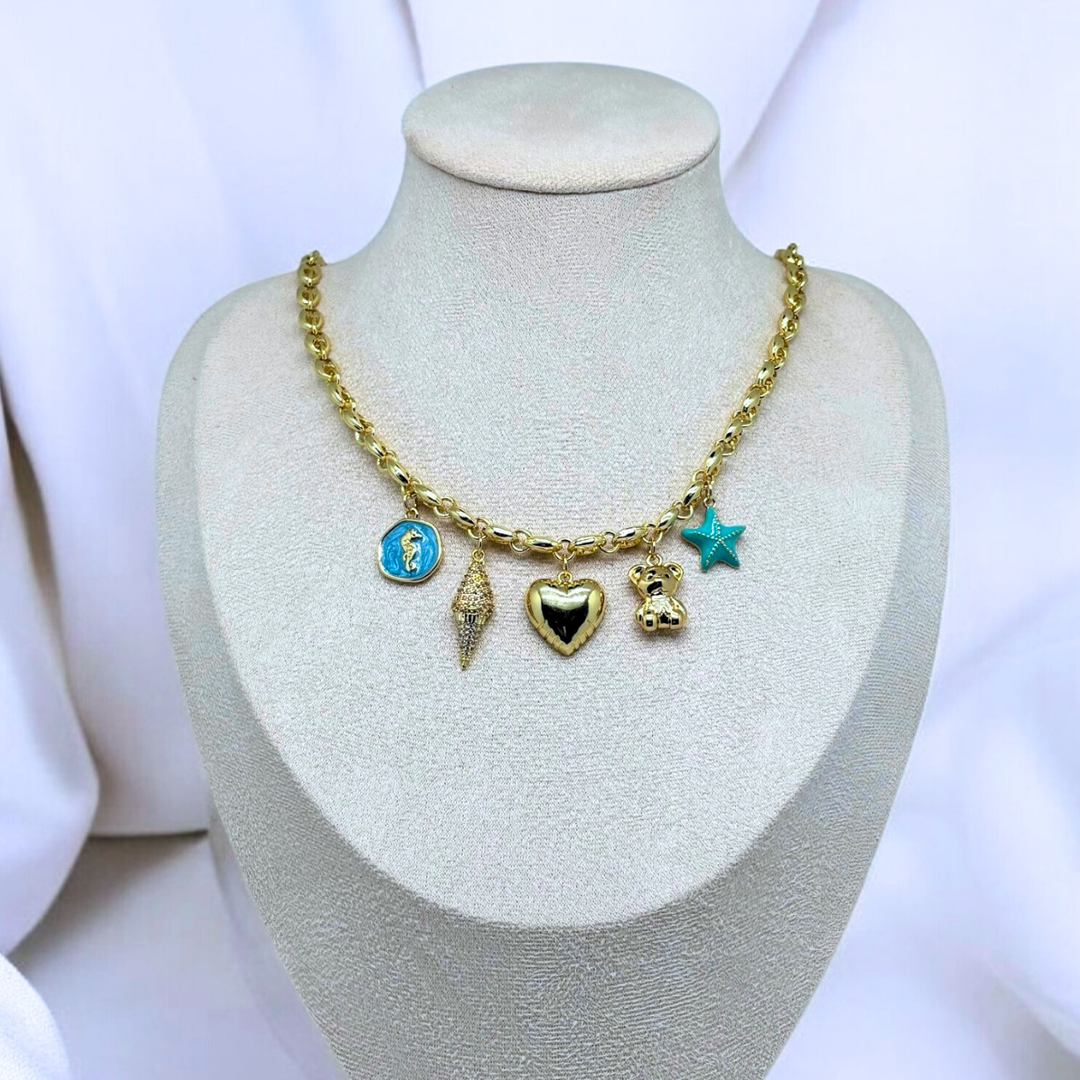 Seaside Whimsy Halskette (Handgefertigt & Limitierte Auflage)