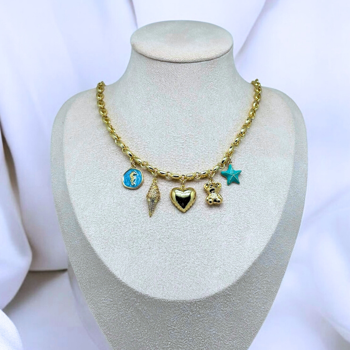 Seaside Whimsy Halskette (Handgefertigt & Limitierte Auflage)