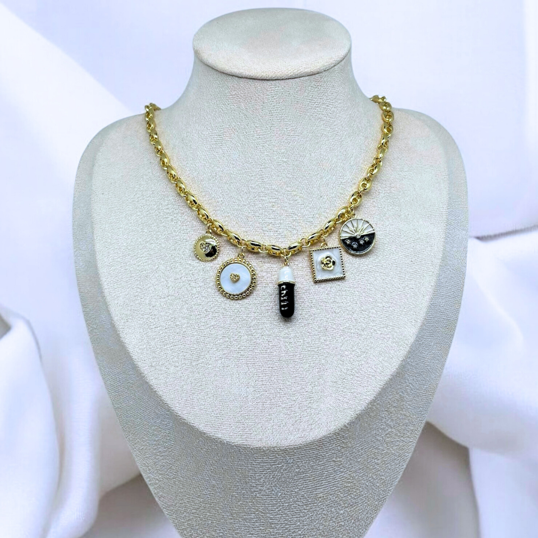 Noir Pillen-Halskette (Handgefertigt & Limitierte Auflage)