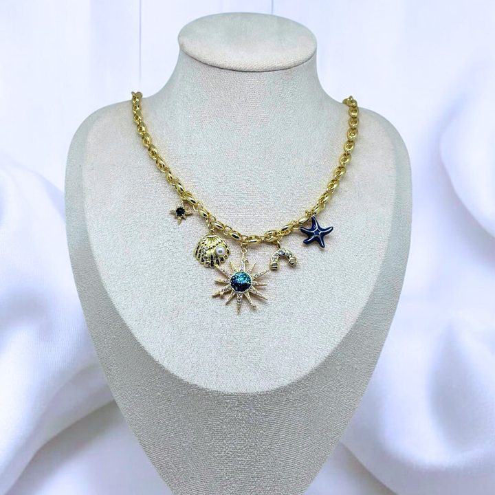 Kosmisches Gezeiten-Halsband (Handgefertigt & Limitierte Auflage)