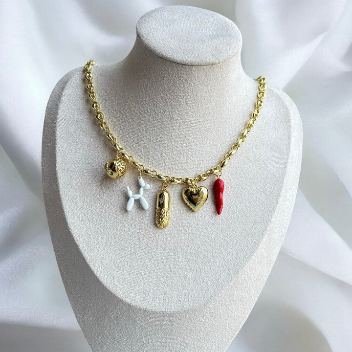 Verspielt Charm Halskette (Handgemacht & Limitierte Auflage)