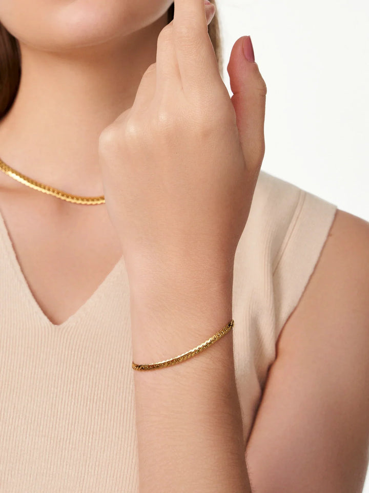 Unisex Fischgrätenkette Armband