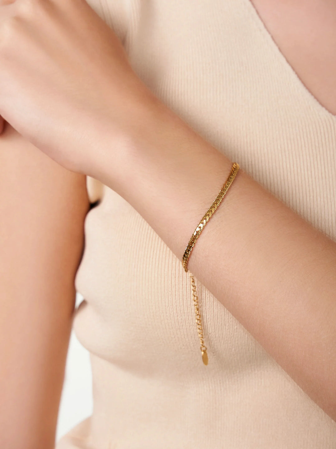 Unisex Fischgrätenkette Armband