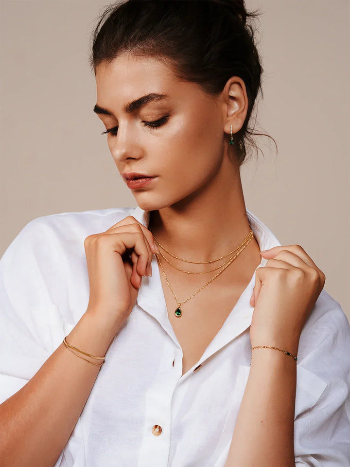 Schlangenketten-Schichtarmbänder