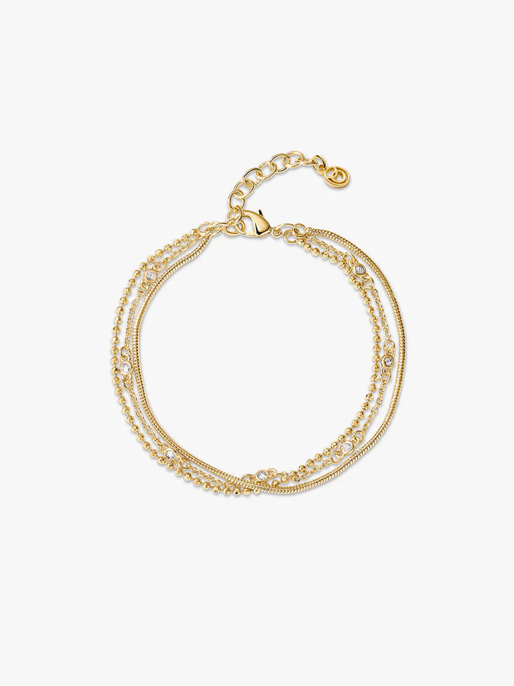 Kristallperlen Schichtenarmband