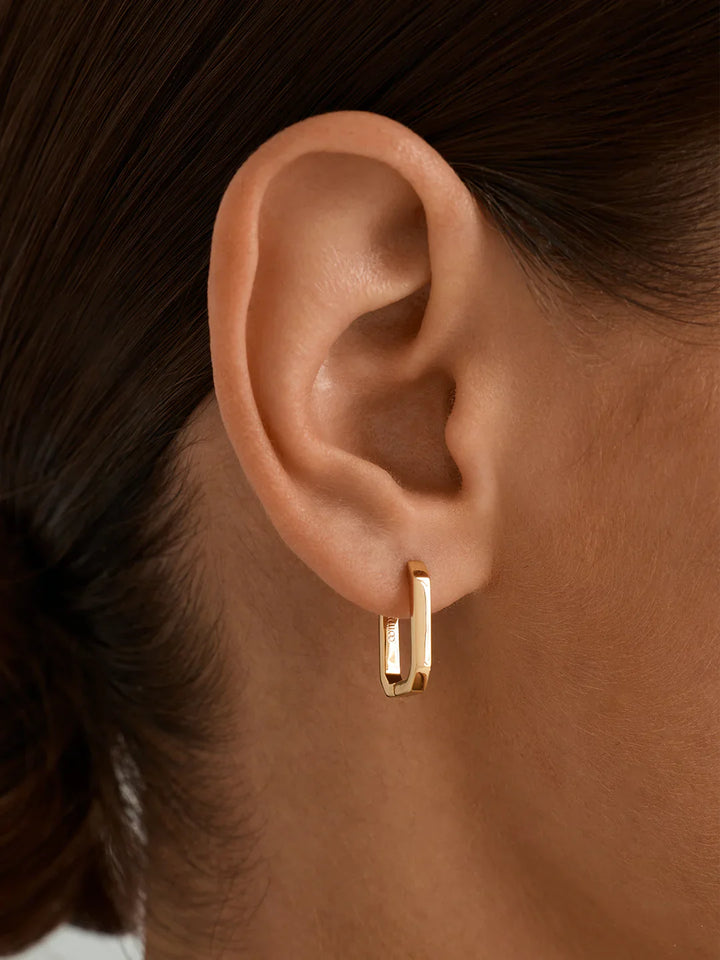 Abgerundete Quadratische Creolen