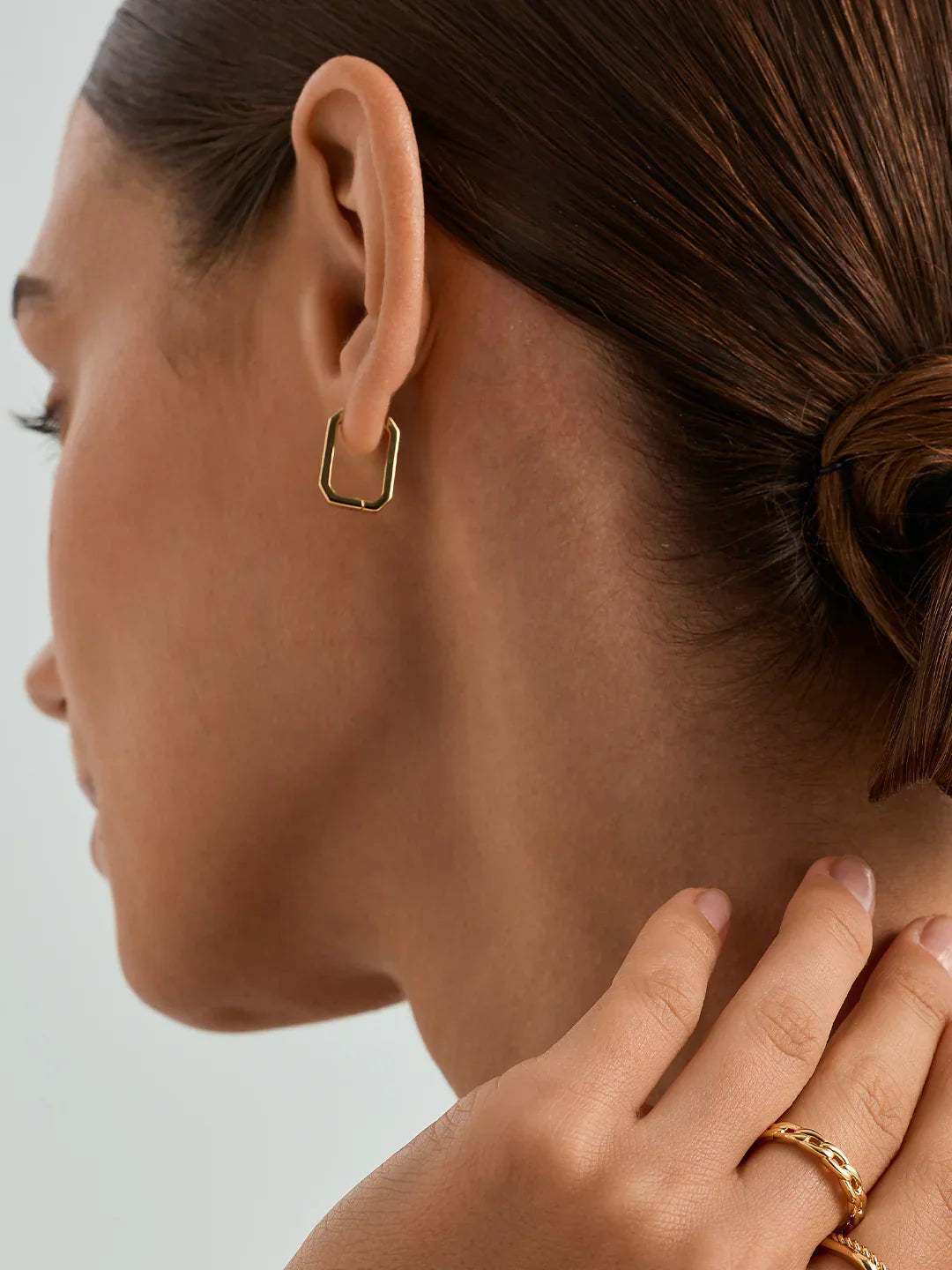 Abgerundete Quadratische Creolen