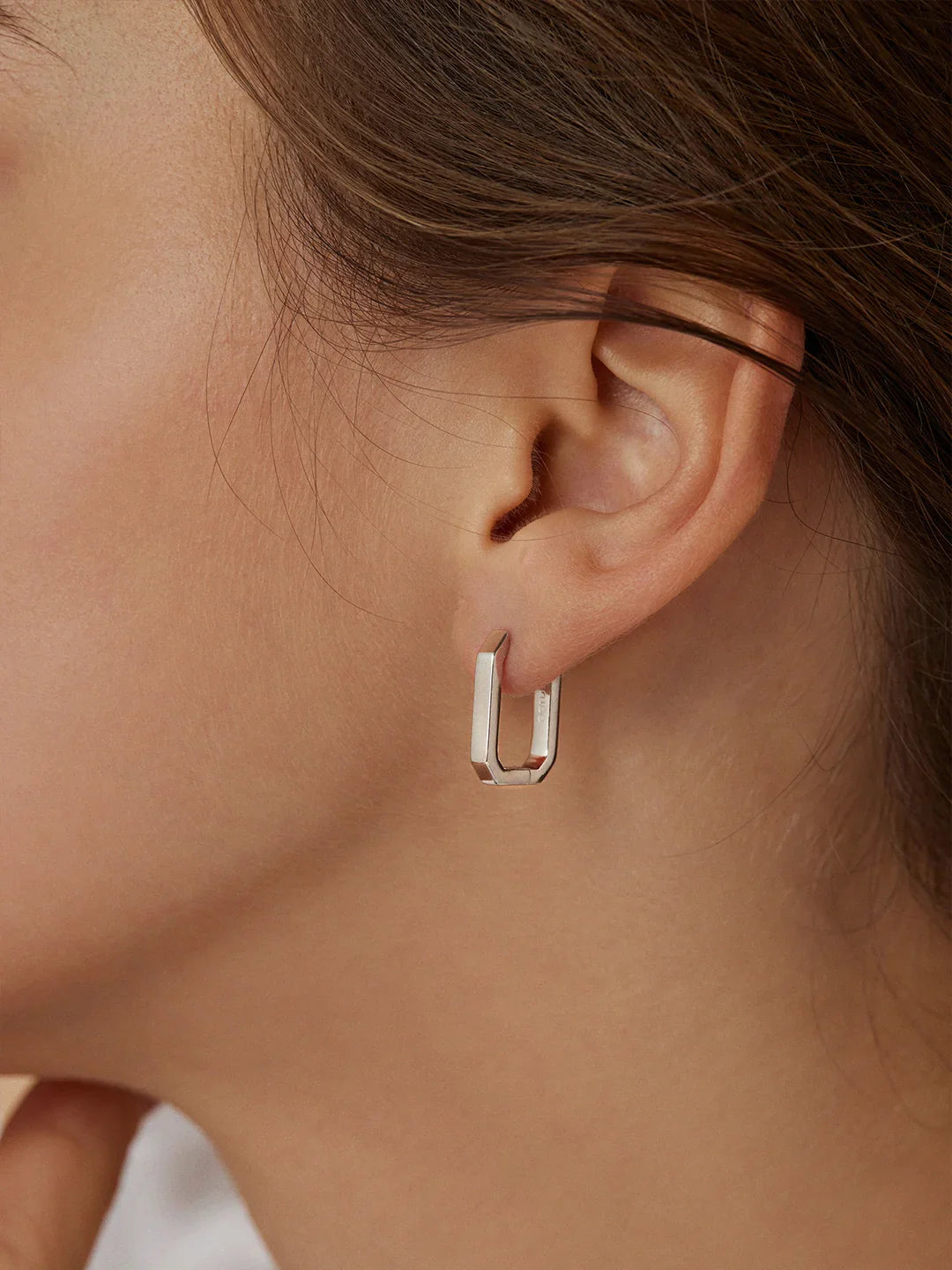 Abgerundete Quadratische Creolen