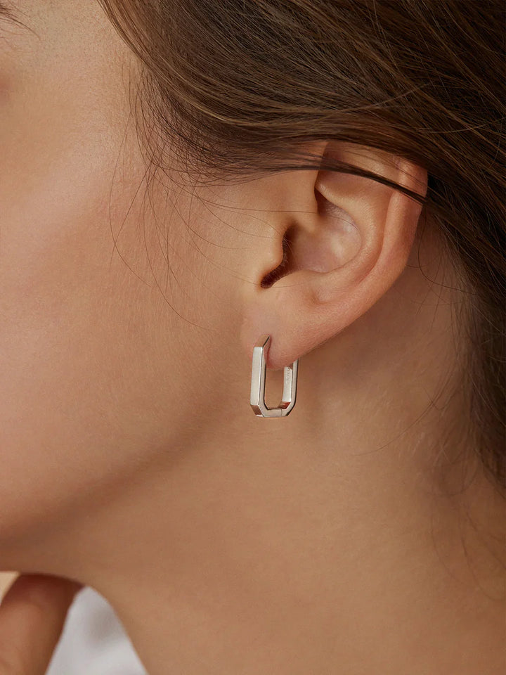 Abgerundete Quadratische Creolen