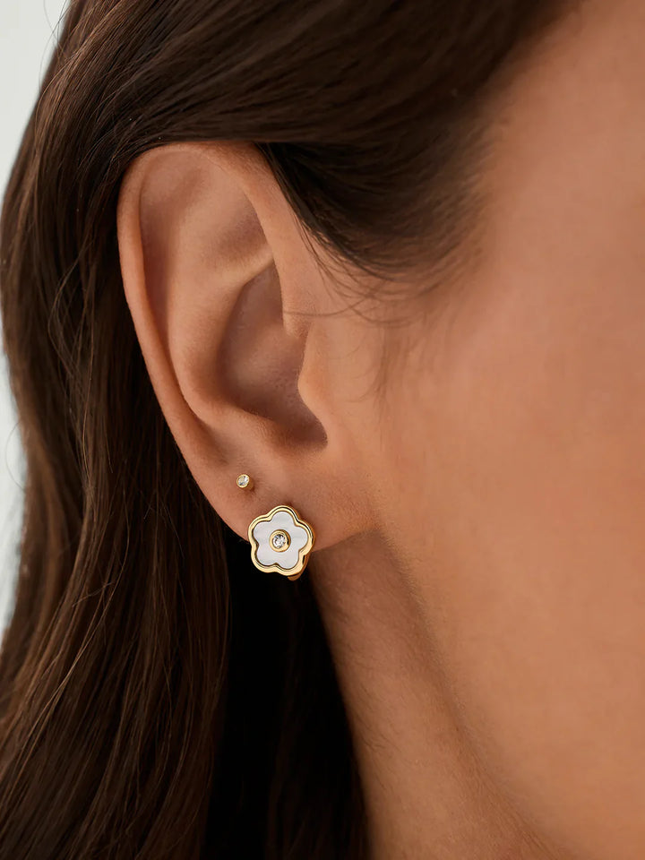 Mutterperl-Blumen-Huggies