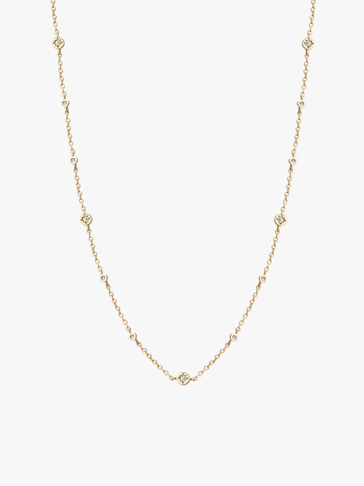 Polaris Moissanit Station Halskette