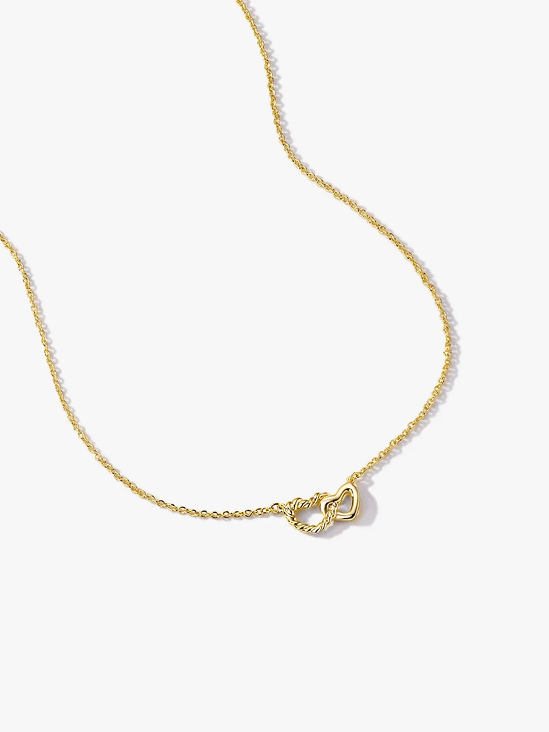 Seil-Verschlungene Herz-Halskette