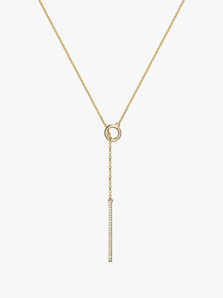 Chandelier Pave Lariat Halskette
